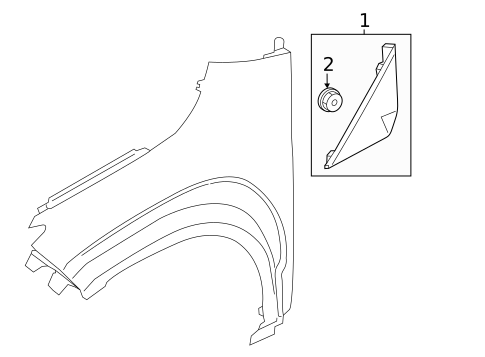 Exterior Trim - Fender for 2019 Hyundai Veloster #0