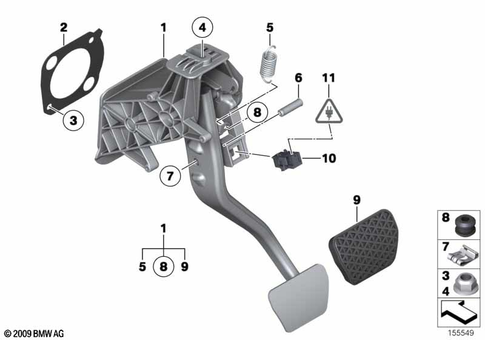 Pedals for 2010 BMW BMW ALPINA B7 #0