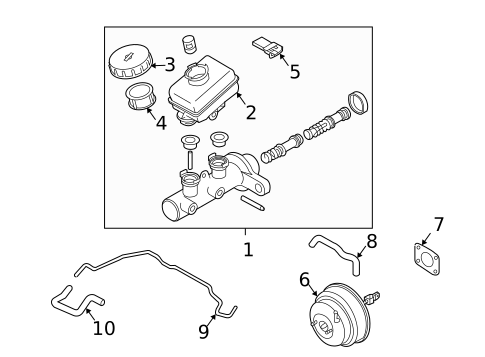 Master Cylinder - Components On Dash Panel for 2005 Nissan 350Z #0