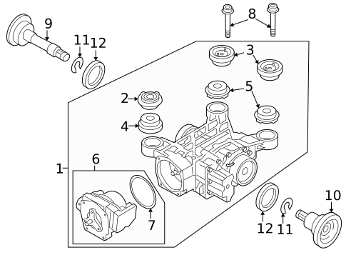 Axle & Differential for 2019 Volkswagen Tiguan #2