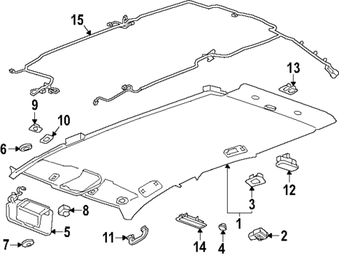 Interior Trim - Roof for 2025 Chevrolet Equinox #0