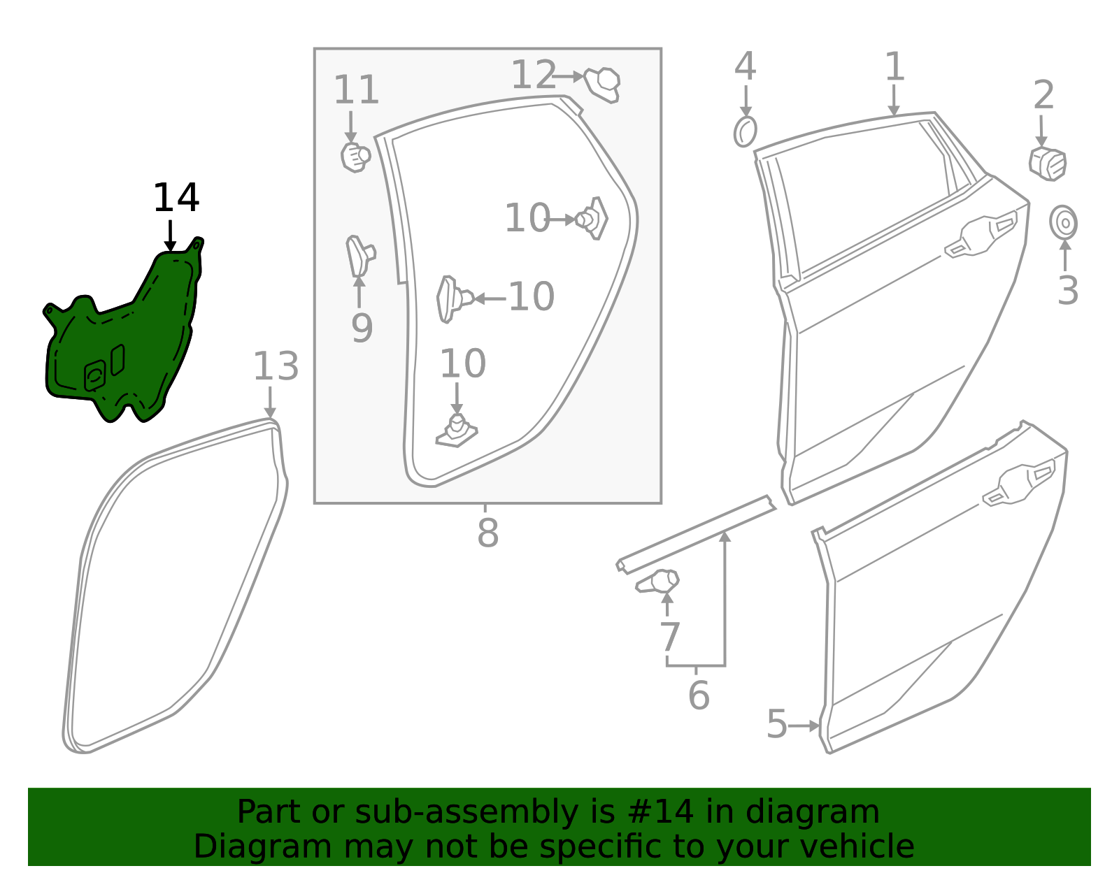 2022-2025 Honda Civic Door Water Deflector 72861-T20-A11 | Clark Knapp ...