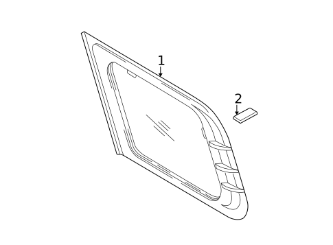Glass & Hardware for 2004 Hyundai Santa Fe #0