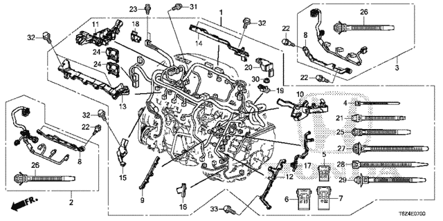Engine Wire Harness for 2019 Honda Ridgeline #0