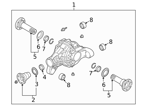 Axle & Differential for 2009 Audi Q7 #0