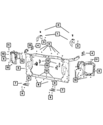 68227515AA - Cooling: Radiator Closure Bracket, Left for Mopar Image image