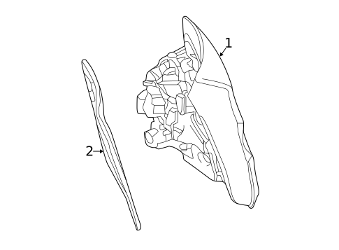 Backup & Tail Lamps for 2016 Mercedes-Benz GLA250 #0