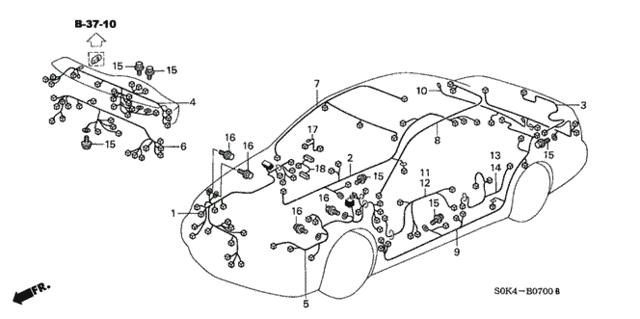 Wire Harness for 1999 Acura TL #0