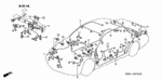 32100S0KA10 - Electrical/Exhaust/Heater/Fuel: WIRE HARNESS, R. CABIN for Acura Image