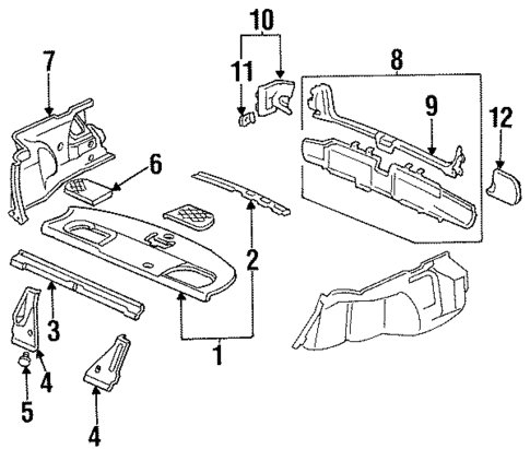 Interior Trim - Rear Body for 1997 Honda Accord #0