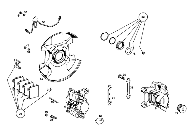 4207220 - : Parts Kit, Brake Pad for Mercedes-Benz: 600 Image