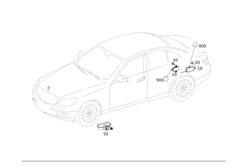 Tire Pressure Monitoring System for 2013 Mercedes-Benz C 250 #0
