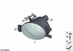 63177273448 - Lighting: Fog Lights, Right for BMW Image
