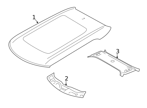 Roof & Components for 2016 Mini Cooper Paceman #1