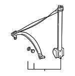 2028608585 - Body: Lap &amp; Shoulder Belt for Mercedes-Benz Image