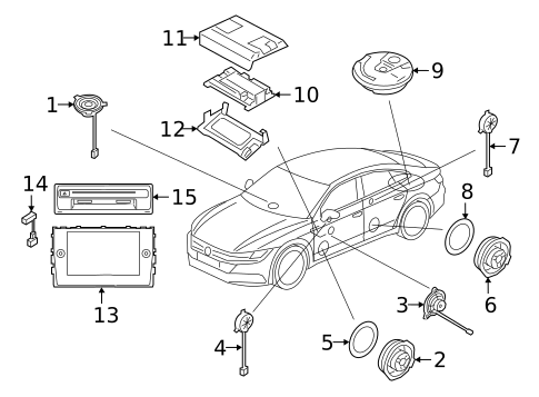 Sound System for 2019 Volkswagen Tiguan #2