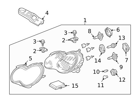 Bulbs - Chassis for 2007 Mercedes-Benz CLK350 #0