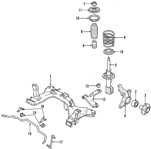 Suspension Components for 2006 Mazda Tribute #1
