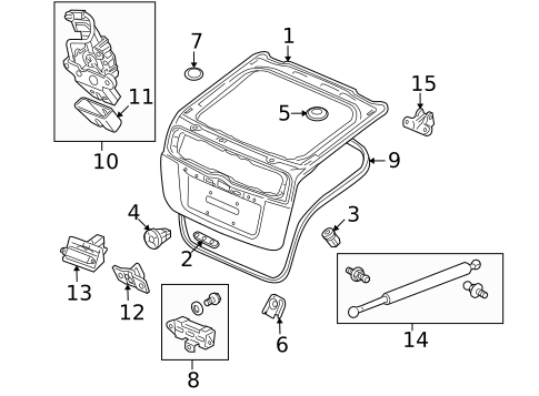 Liftgate for 2010 Honda Insight #0