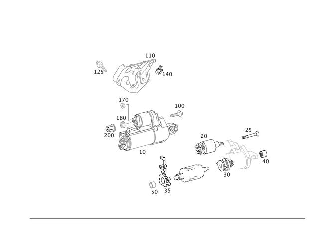 2789060900 - : Starter for Mercedes-Benz: CL550, CL63 AMG, CLS550, E550, S500, S550, SL550 Image