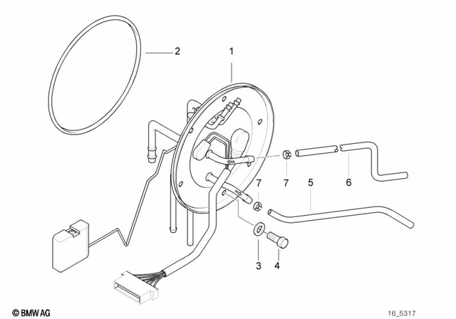 16141341008 - Fuel Supply: O-Ring -  for BMW-Motorrad Image