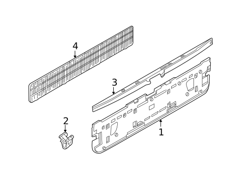 Interior Trim - Tail Gate for 2003 BMW X5 #0