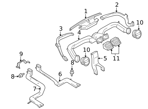 Ducts for 2011 Suzuki SX4 #0