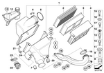 13721730449 - Fuel Preparation System: Air Filter Element for BMW Image