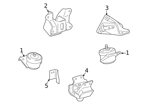 Engine & Trans Mounting for 2009 Toyota FJ Cruiser #0