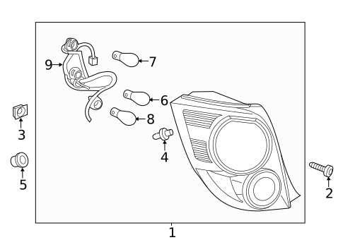Bulbs - Chassis for 2013 Chevrolet Sonic #4