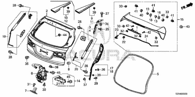 Tailgate for 2018 Acura MDX #0