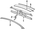 1076400371 - Body: Panel Below Lid for Mercedes-Benz Image