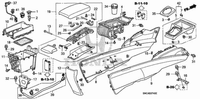 Console for 2006 Honda Civic #0