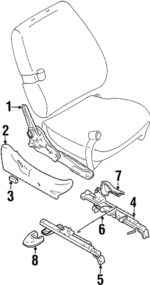 Tracks & Components for 1999 Suzuki Esteem #0