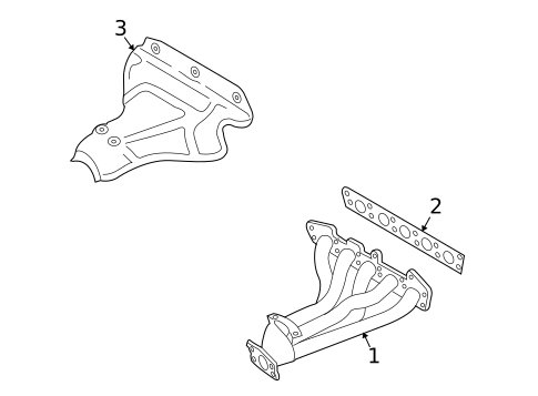 Exhaust Manifold for 2010 Volvo S40 #0