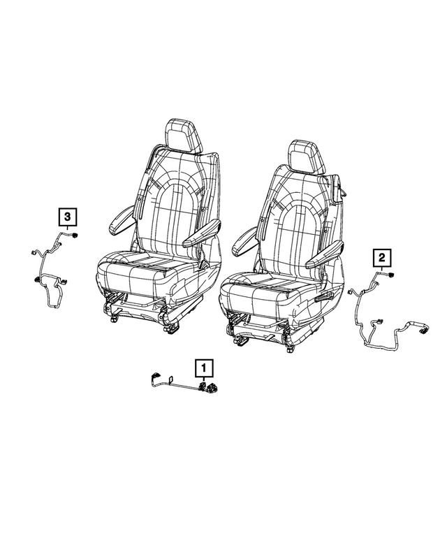 68475880AA - Electrical: Seat Wiring, Left for Mopar Image