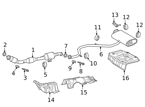Exhaust Components for 2019 Toyota C-HR #0