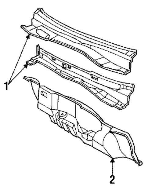 Cowl for 1991 Buick Regal #0