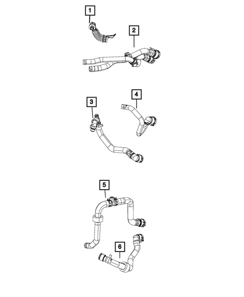Air Conditioner and Heater Plumbing for 2015 Jeep Renegade #2