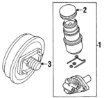 8973099540 - Body: Master Cylinder for Isuzu Image