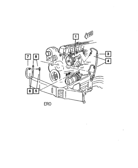 Power Steering Hoses for 2001 Jeep Grand Cherokee #1