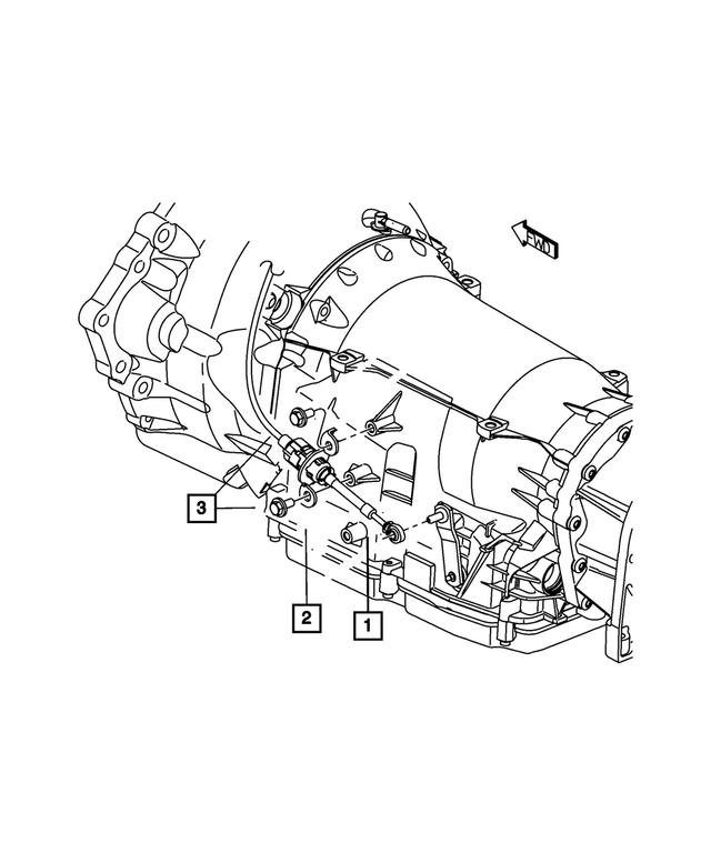 « 52109699AD – NAG1; W5A580; 5-Speed; Automatic Transmission : Câble De Sélection De Rapport Support pour Mopar Image »