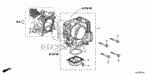 1640059B003 - Engine: THROTTLE BODY, ELECTRONIC CONTROL (GMG9A) (A) for Honda Image