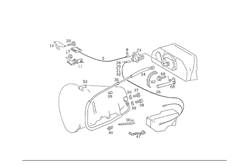 Speed Sensor, Speedometer Flexible Shaft for 1989 Mercedes-Benz 300TE #1