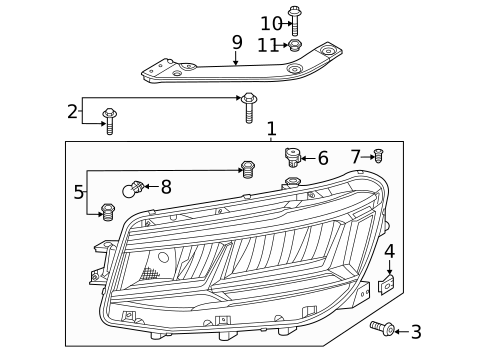 Headlamp Components for 2025 Volkswagen Taos #1