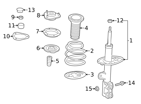 Struts & Components for 2013 Toyota RAV4 #0