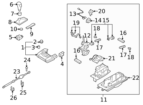 Front Console for 2010 Audi Q7 #1