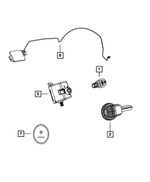 56046639AG - Electrical: Integrated Key Fob Transmitter for Mopar Image