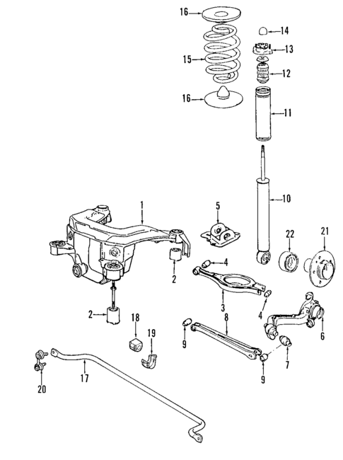Rear Suspension for 2004 BMW X3 #1