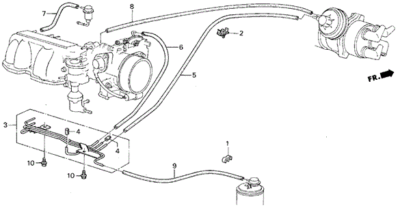 Fuel Tubing (SI) for 1986 Honda Civic #0